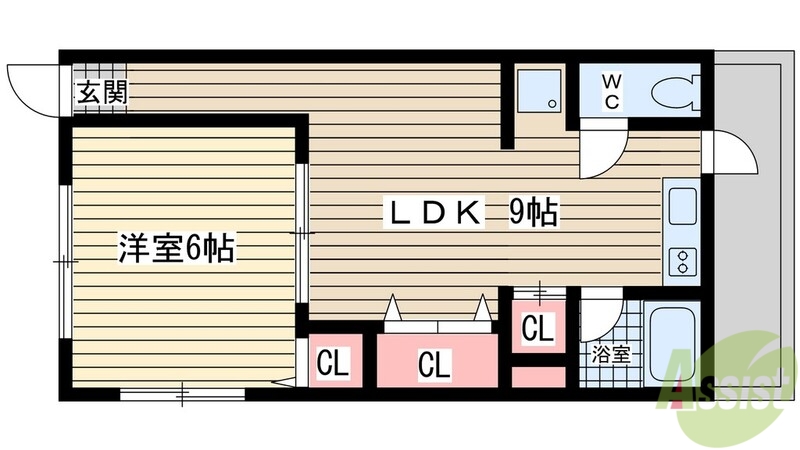 【ソレイユ高東の間取り】