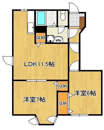 アメニティ広徳の間取り