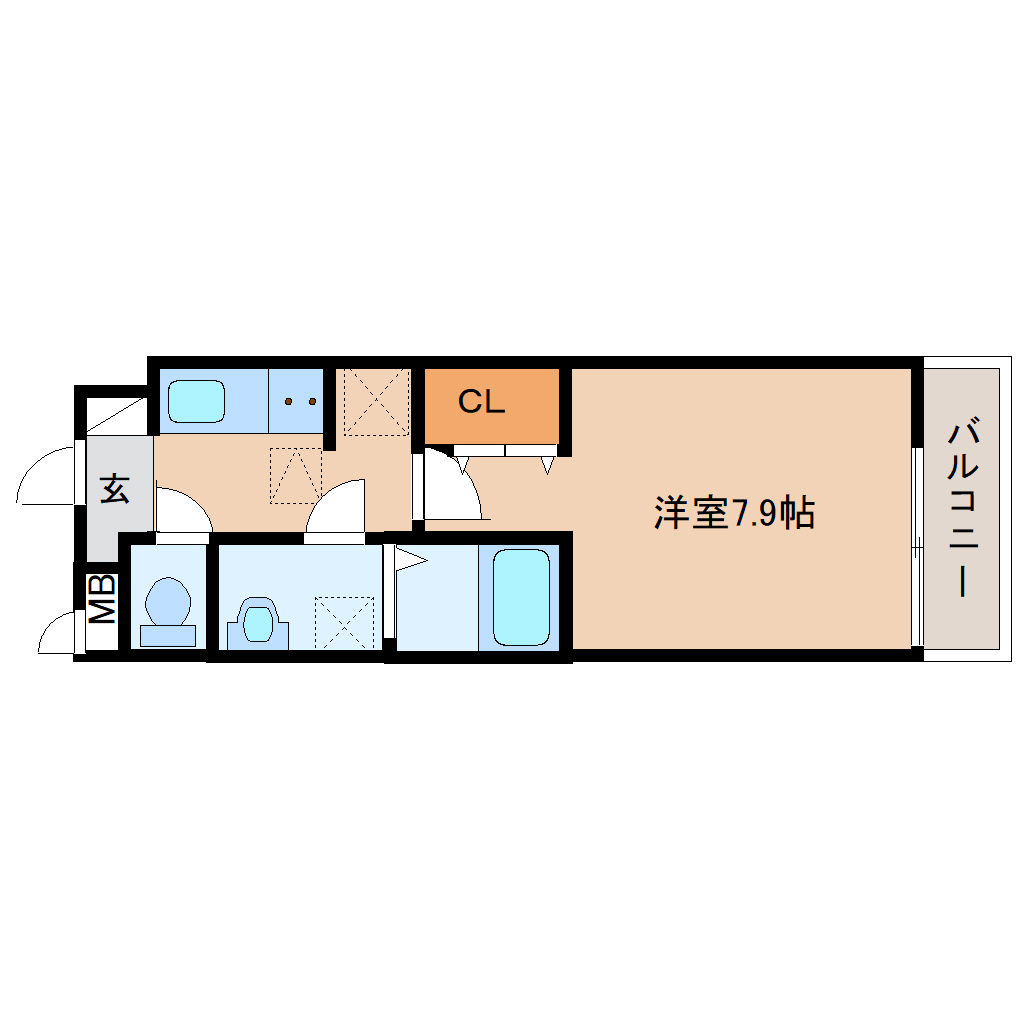 香芝市五位堂のアパートの間取り