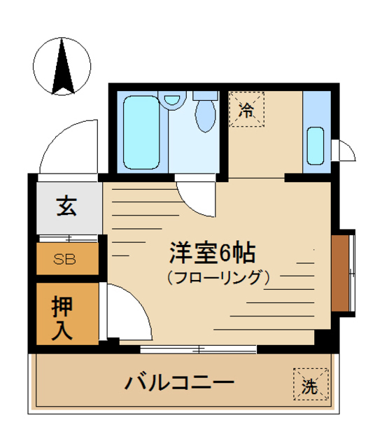 東京都中野区中央２（マンション）の賃貸物件の間取り