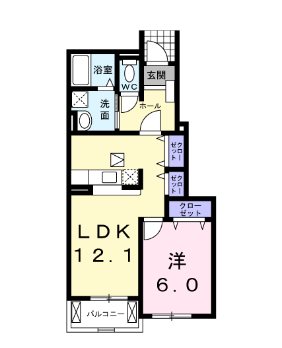 ベルメゾンくるみの木αの間取り