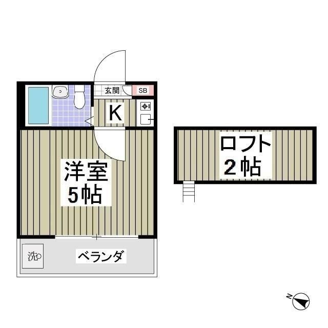 埼玉県さいたま市中央区上峰２（アパート）の賃貸物件の間取り