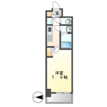 エスリード上前津テルツェの間取り