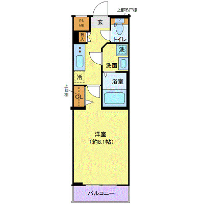 ディアレイシャス池尻大橋の間取り