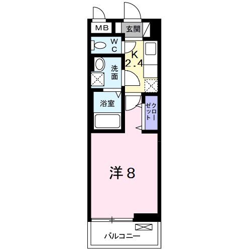 船橋市滝台のアパートの間取り