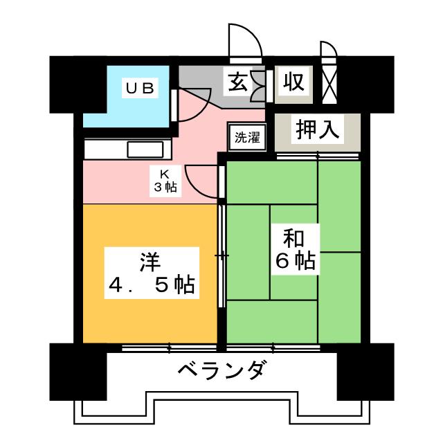 サン宮脇の間取り