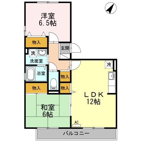 トリヴァンベール今井町の間取り