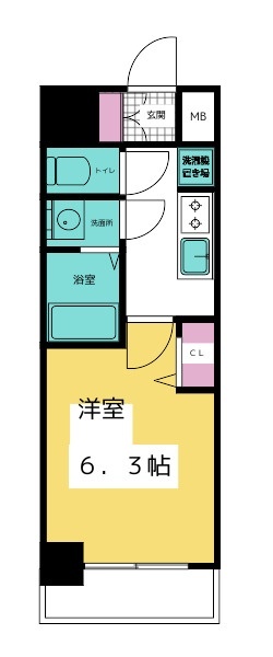 プレサンス太閤通ファシールの間取り