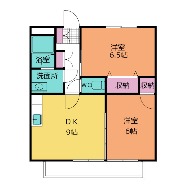 Ｐｅａｃｅ　Ｔｏｗｎ　恒川の間取り