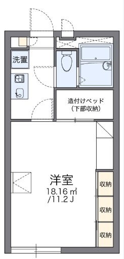 レオパレスM’s加古川の間取り