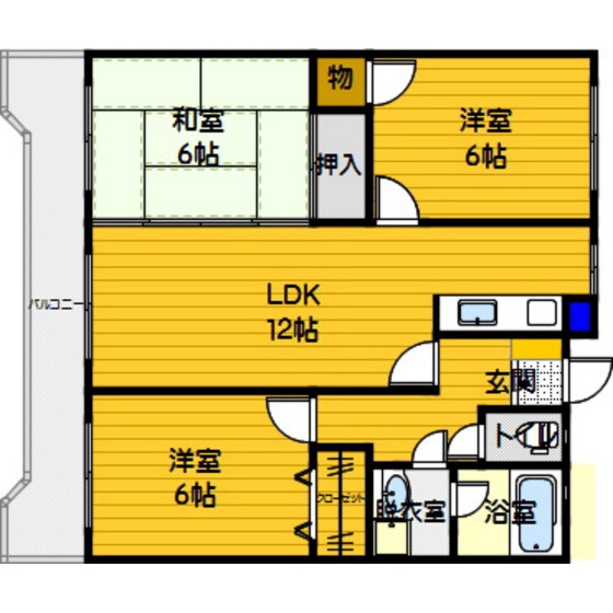 サンライズマンション東油山の間取り