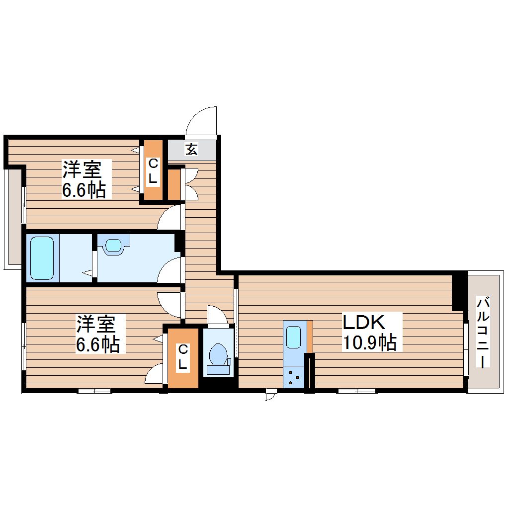 グランカーサ長町の間取り