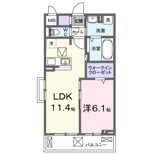 カステッロ　マルノの間取り