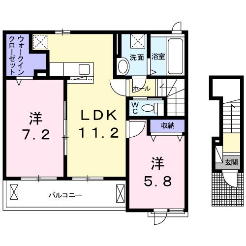 サイレンスヴィラIIの間取り