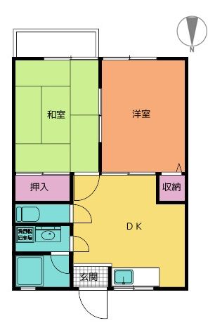 ハイツ中浦IIの間取り