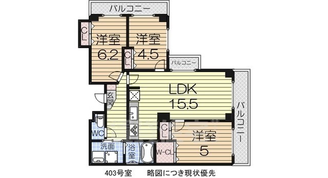 アピアランス平岡の間取り