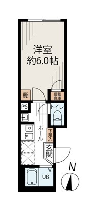 足立区大谷田のマンションの間取り