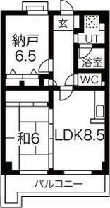 尼崎市常松のマンションの間取り