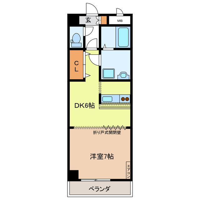 羽島市舟橋町本町のマンションの間取り