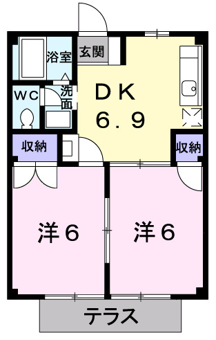 エスポワール石渡の間取り