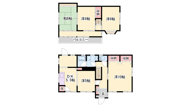 広畑区早瀬町戸建の間取り