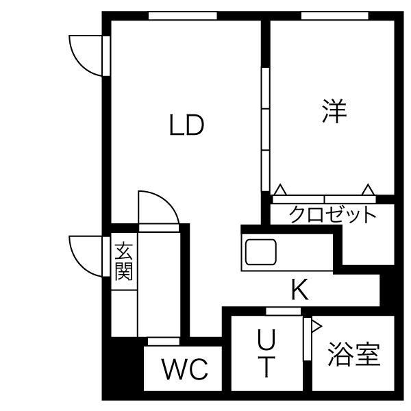 プリヴィレッジ宮の沢の間取り