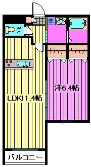 さいたま市大宮区櫛引町のマンションの間取り