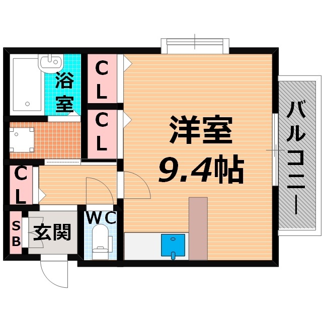 大阪府大阪市鶴見区浜２（マンション）の賃貸物件の間取り