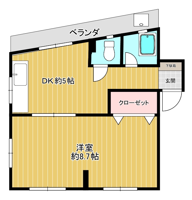 サカイアパートの間取り