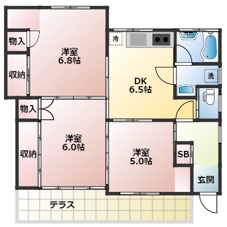 コーポ林の間取り