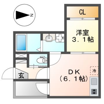 ハーモニーテラス亀島IIの間取り