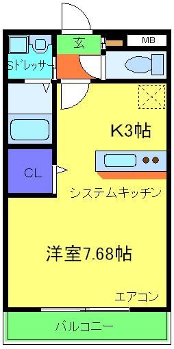 アンプルールユートピアの間取り