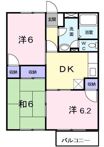 エルデムＺＥＮ　Ａの間取り