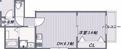 明石市大久保町西島のアパートの間取り