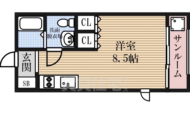 名古屋市中村区深川町のアパートの間取り