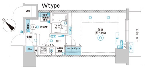 フェニックス横濱関内BAYGAIAの間取り