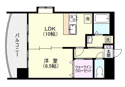 鹿児島市錦江町のマンションの間取り