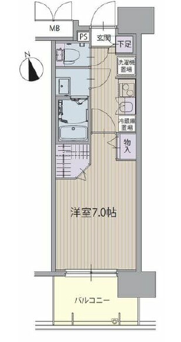 名古屋市天白区植田のマンションの間取り