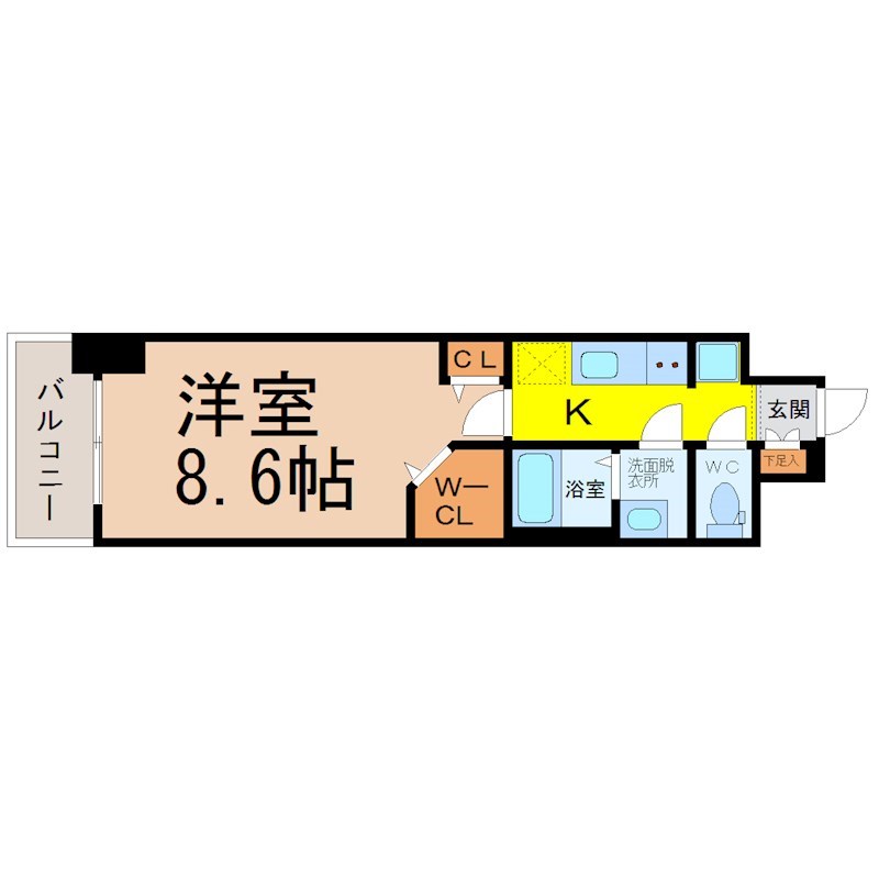 名古屋市西区枇杷島のマンションの間取り