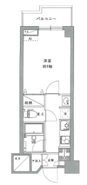 三越ゼームス坂マンションの間取り