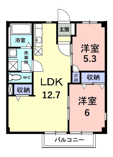 【ヒルズ梨ヶ丘Iの間取り】