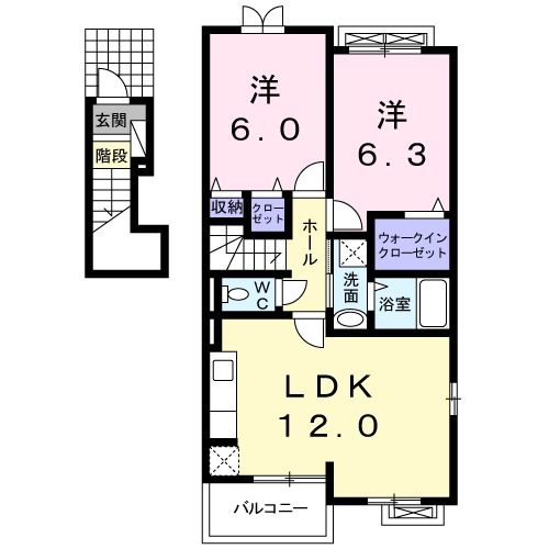 レメゾン　参番館の間取り