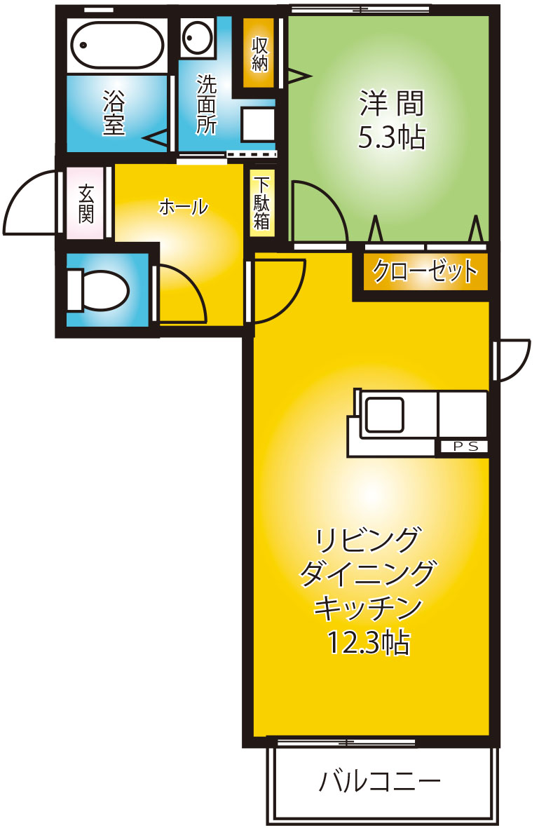 ヴェルガモットBの間取り