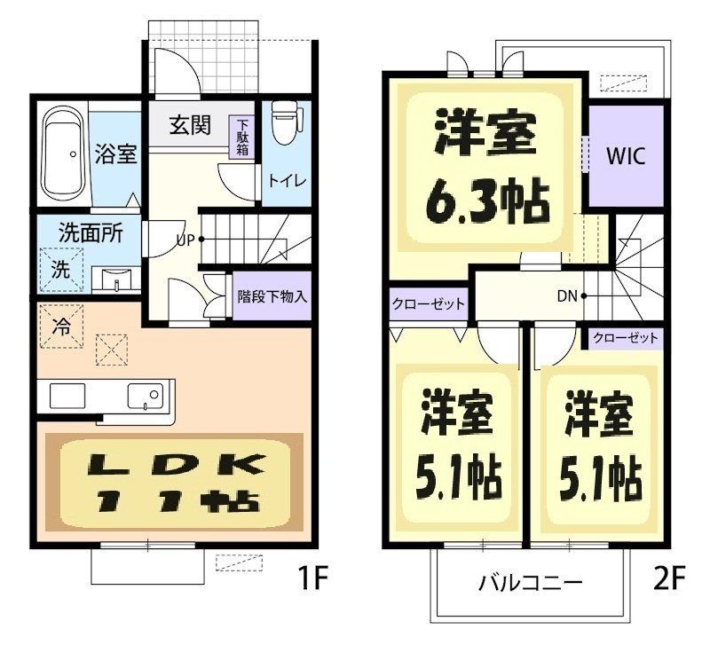 栃木県那須塩原市関谷（アパート）の賃貸物件の間取り