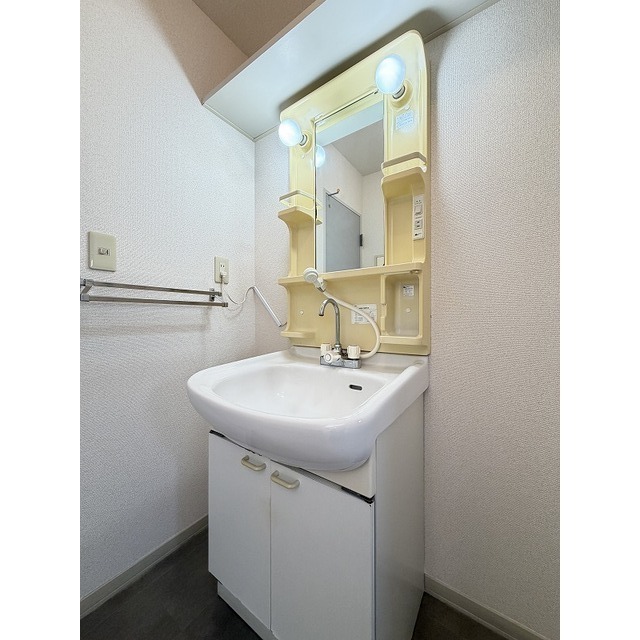 洗面設備　シャワー付きの洗面化粧台です♪