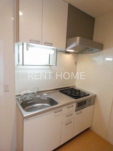 キッチン　2口ガス・グリル付システムキッチン