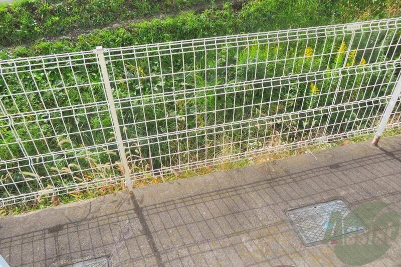 バルコニー　洗濯物はもちろん、お花の植物も置けますね。