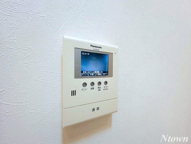 セキュリティ　モニター付きインターホンです