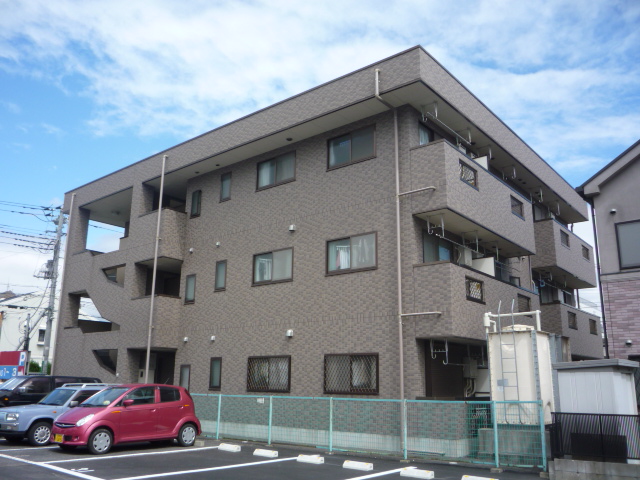 建物外観　鉄骨造マンション　外観タイル貼り