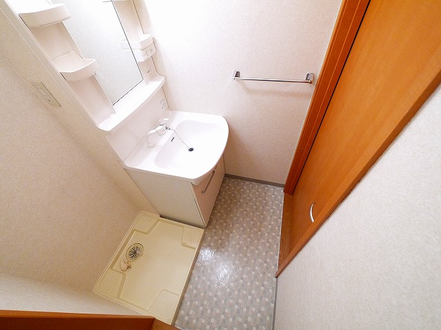 洗面設備　広い洗面スペース